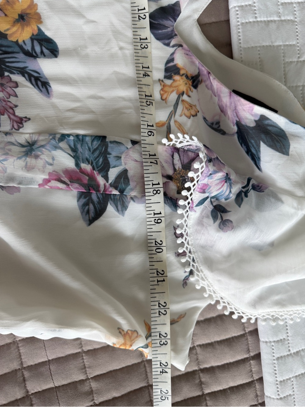 City Chic Summer Love Ruffle Dress Size M (18) EUC White Floral Feminine - Picture 11 of 15